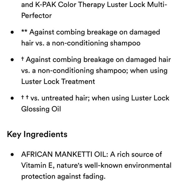 $6❤️‍🔥 Joico K-PAK Color Therapy Luster Lock Instant Shine Repair Treatment 🔒 - Picture 6 of 6